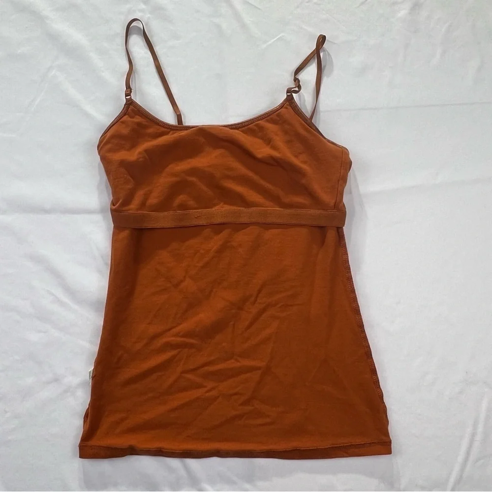 Active Basic - Women’s Spaghetti Strap Top - Small - Burnt Orange